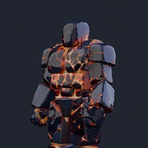 Rigged and animated result