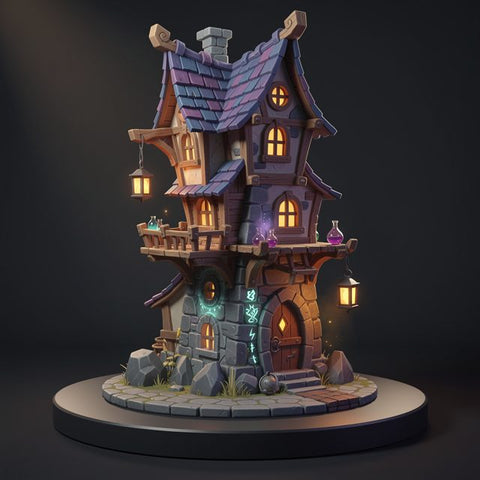 Hand-painted style model generated by Shape Cast