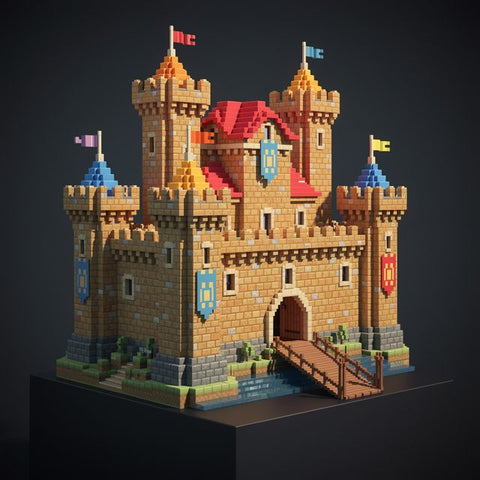 Voxel style model generated by Shape Cast